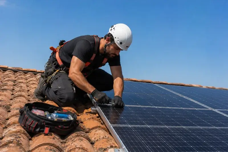 Maintenance et monitoring de panneaux solaires à Saint-Barthélemy-de-Bellegarde