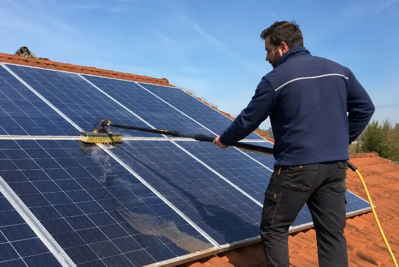 Nettoyage et entretien de panneaux solaires à Saint-Barthélemy-de-Bellegarde